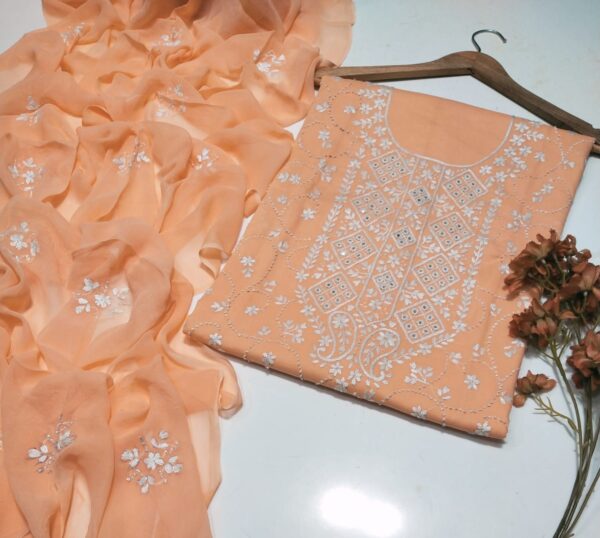 Hand Embroidered Lawn suit